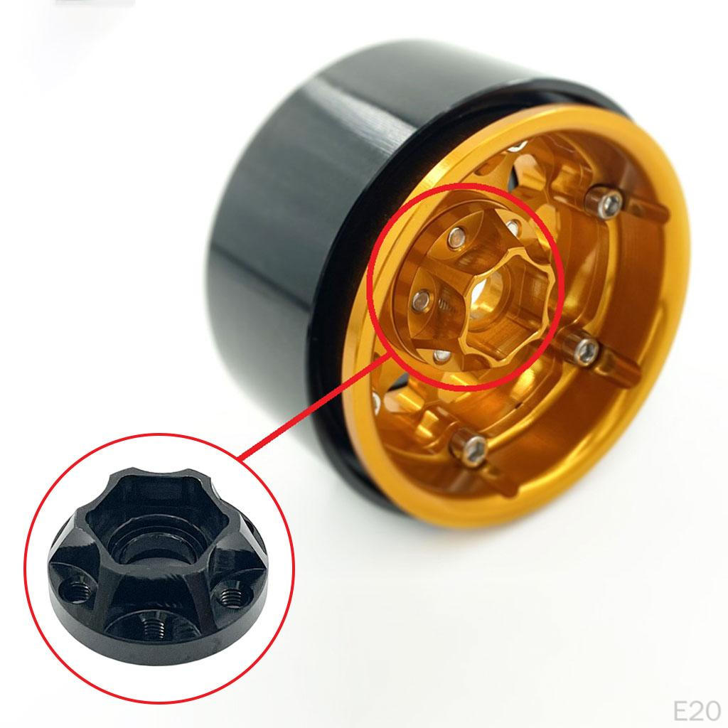 Hexagon Wheel Hubs Spare Parts Aluminum Alloy Modification Accessories Widening for RC Crawler