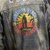 Xintang Men's Loose Casual Denim Jacket with Lapel and Feature Print for Spring & Autumn 2025