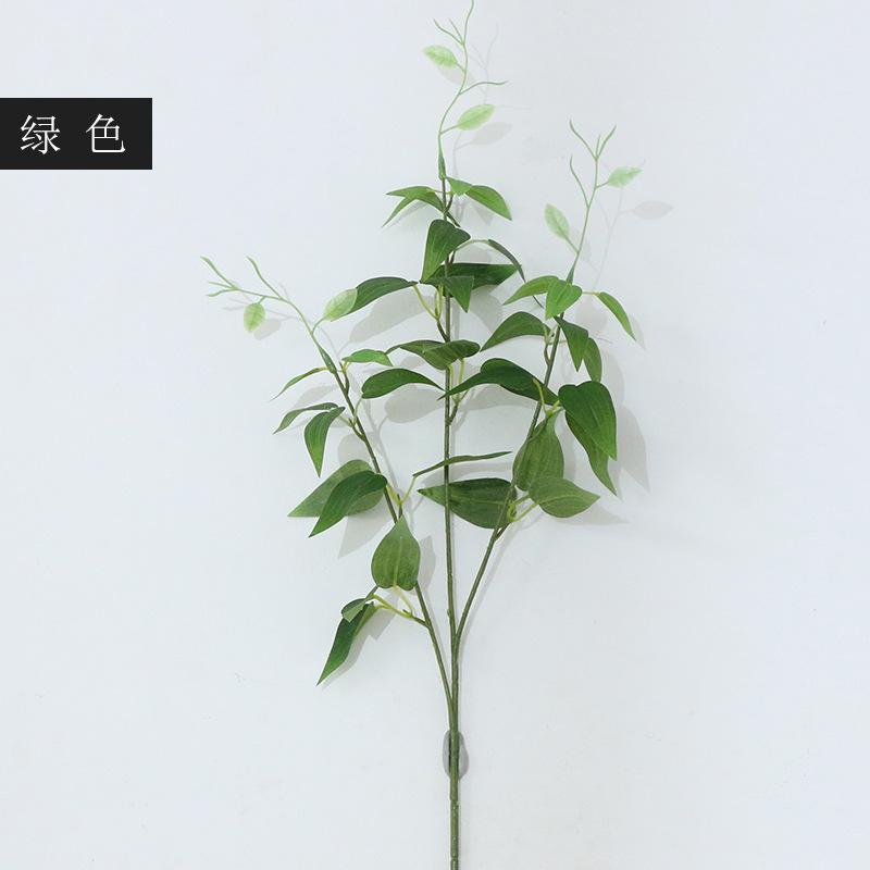 Clematis leaf fake flower simulation flower wall hanging rattan simulation honeysuckle leaf wedding decoration simulation plant зелёный