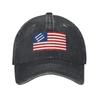 Anti Fascist American Flag Unisex Style Baseball Cap Distressed Cotton Hats Cap Retro Outdoor Summer Adjustable Headwear
