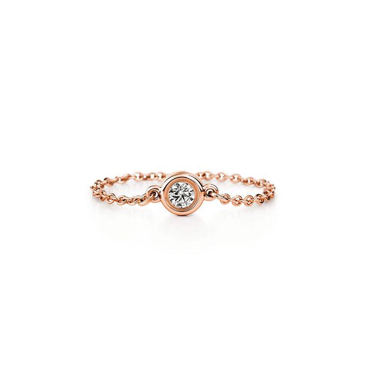 

Tiffany & Co. Elsa Peretti® Diamonds By The Yard™ 18K Rose Gold Ring Women rings GRP06407 6