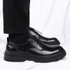 Derby Patent Leather Men's Shoes Fashionable and Versatile British Style Daily Leisure Business and Office Classic Groom's Shoes