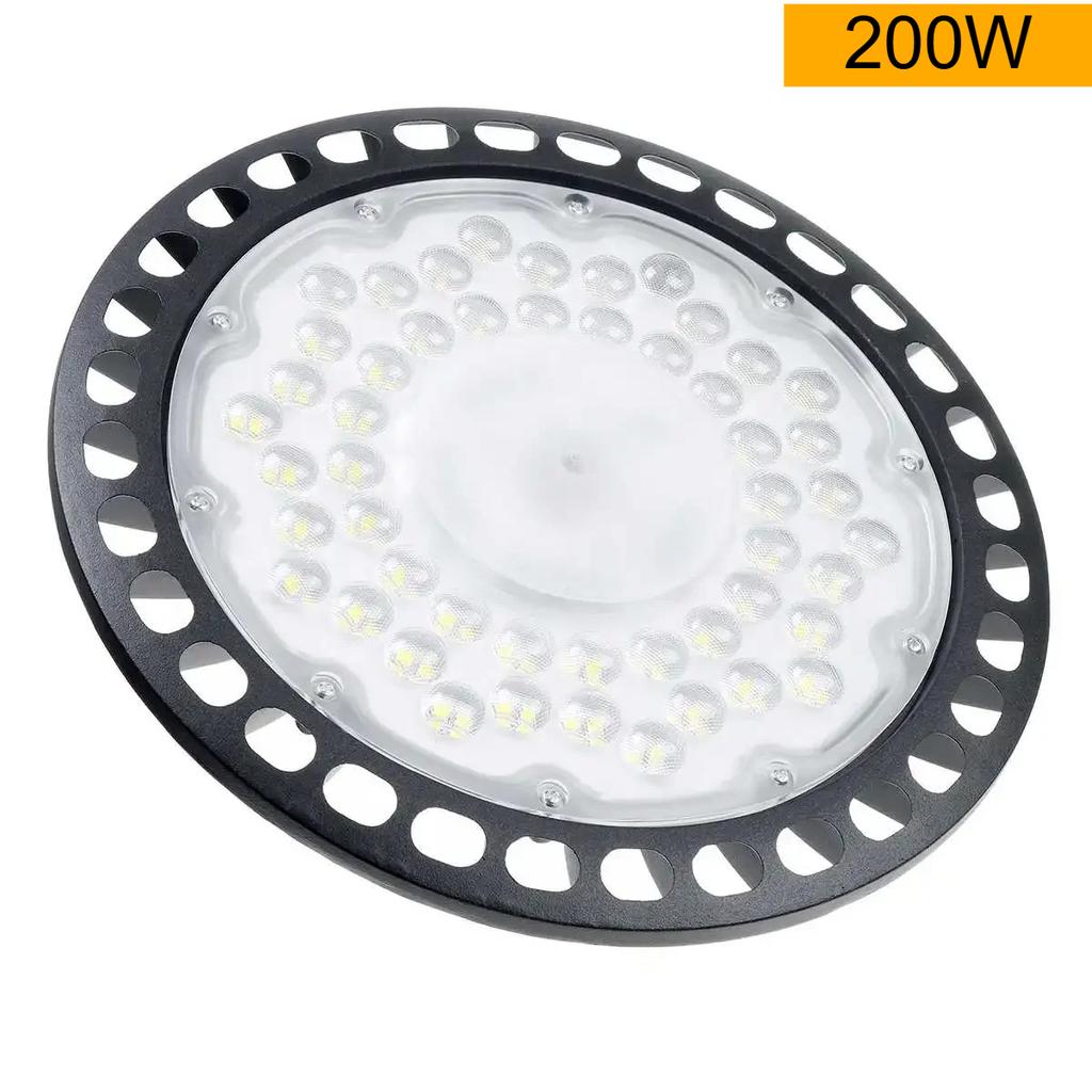 200W 6500K LED High Bay Light High Brightness Industrial Lighting Workshop Warehouse Garage LED Lamp 180-260V