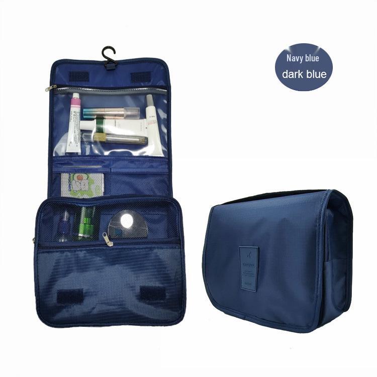 Foldable Women's Travel Wash Bag with Hanging Hook