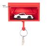 Bilgarasje Nøkkelholder med Åpnende Dør Veggmontert Nøkkelorganisator Dekorativ Nøkkelhenger for Hjeminngangsbruk Bilentusiast