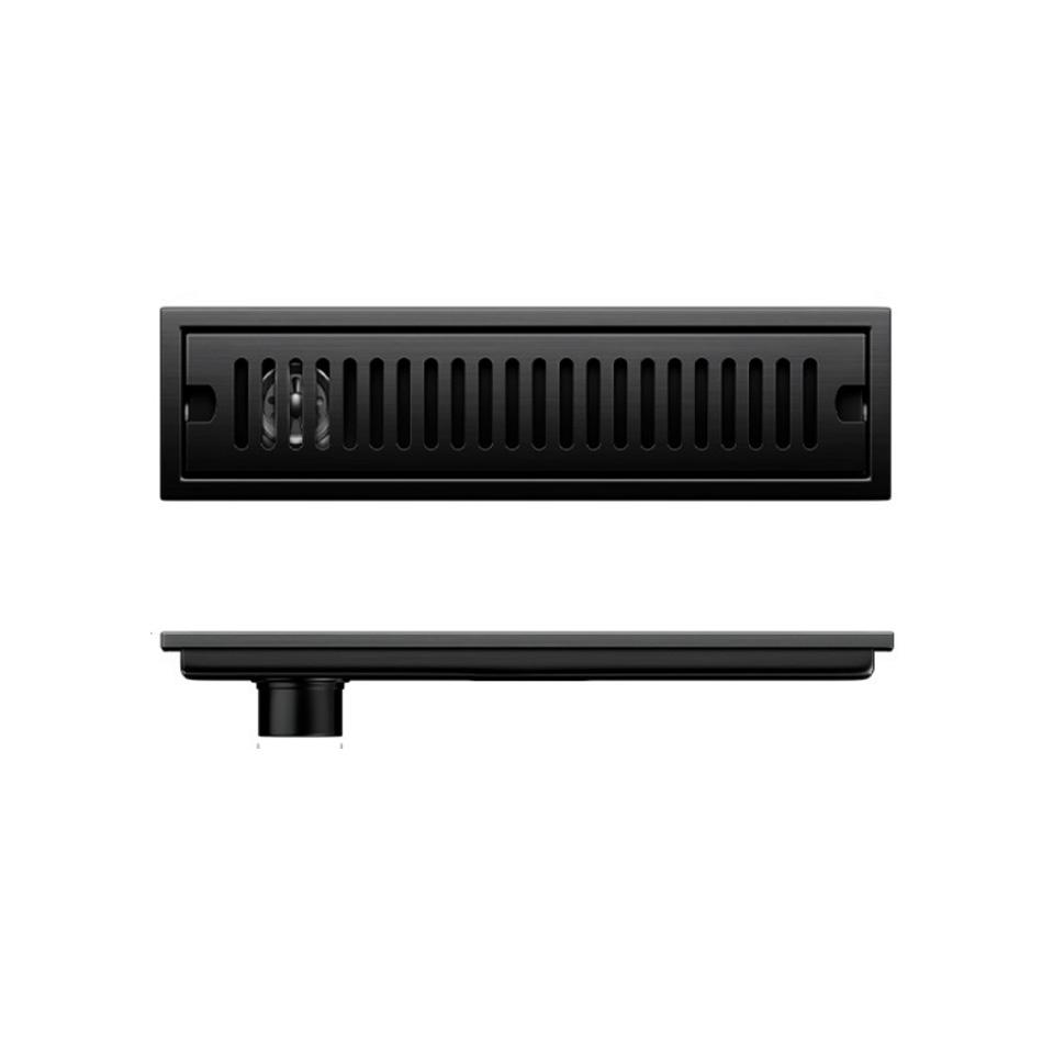 Shower Floor Drain for Bathroom Lavatory Balcony 304 Stainless Steel Brushed Gold Black Long Linear Drainage Side Floor Drains