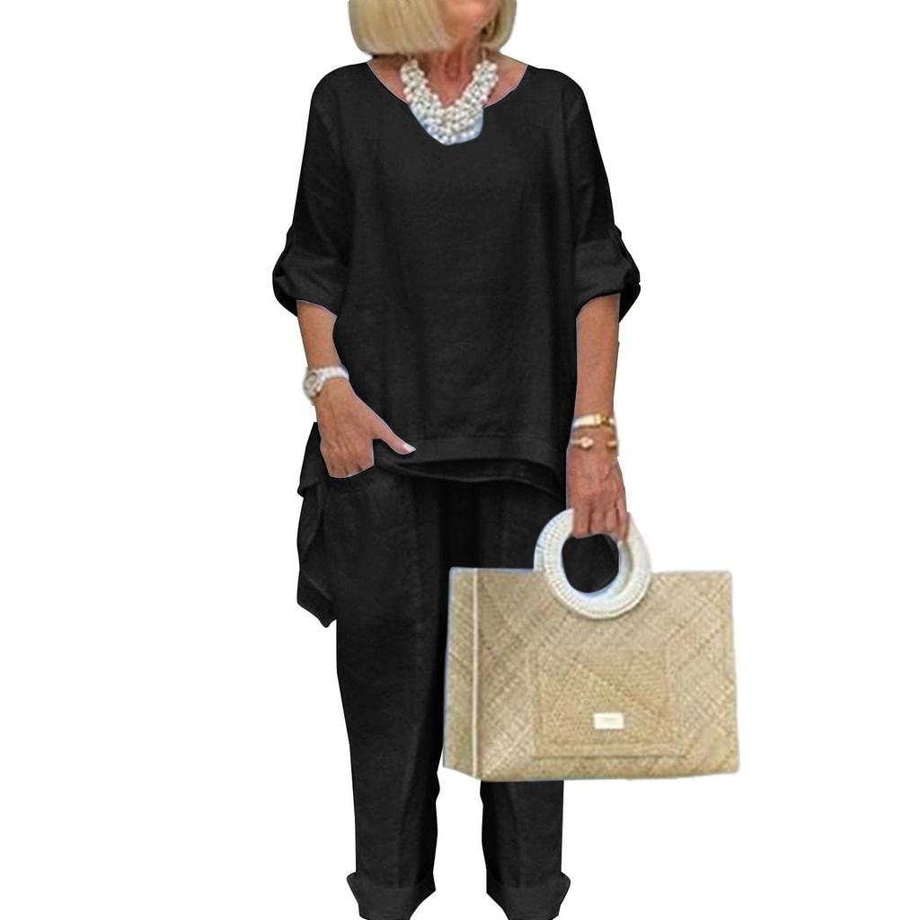 Women's Fashion Casual Solid Color Long Sleeve Suit