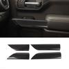 Carbon Fiber 4-Door Panel Bezel Overlay Cover For Chevy Silverado GMC-SIERRA 19+