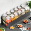 Magnetic Carbon Steel Refrigerator Spice Rack - Punch-Free Storage for Daily Kitchen Use