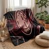 AC Milan Theme Blanket Soft Flannel Blanket Plush Throw Blanket Cozy Sofa Bed Blanket for Home Decor