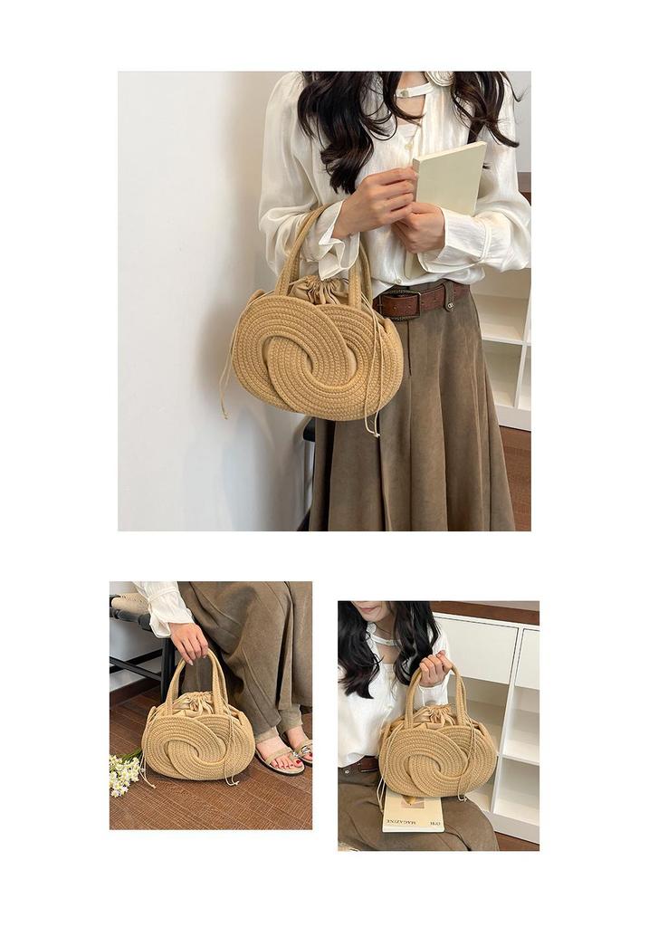 2026 Women's Color Block Straw Woven Beach Bag - Stylish, Elegant & Versatile Shoulder Tote
