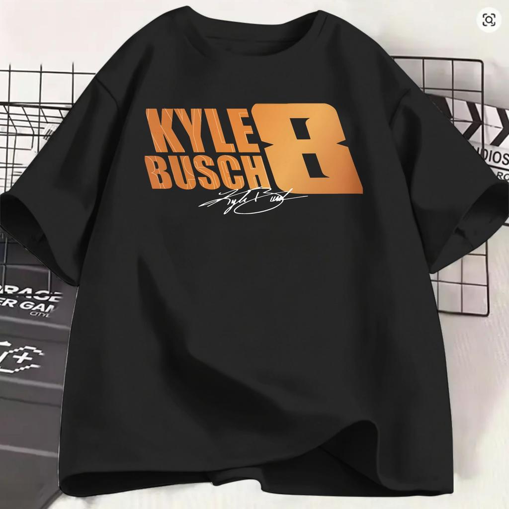 Kyle Busch Cotton T Shirt For Unisex Summer Awesome Tshirts Crewneck Harajuku Tees Oversize Pattern Clothes
