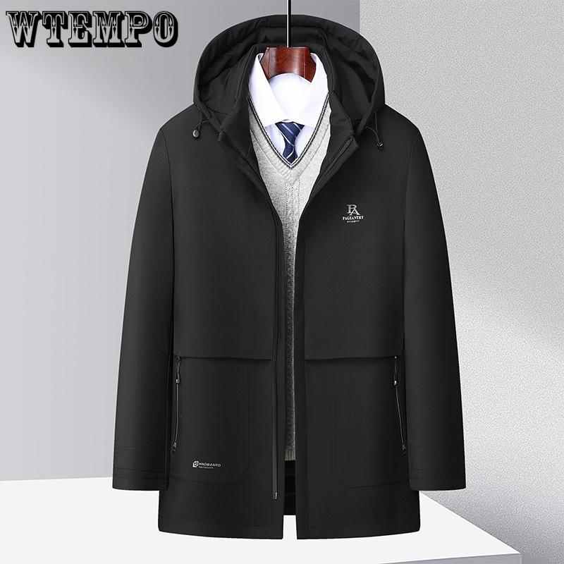 Winter Down Jacket Middle-aged Men Removable Down Jacket Middle-aged Warm Light Business Dad Men's Clothing
