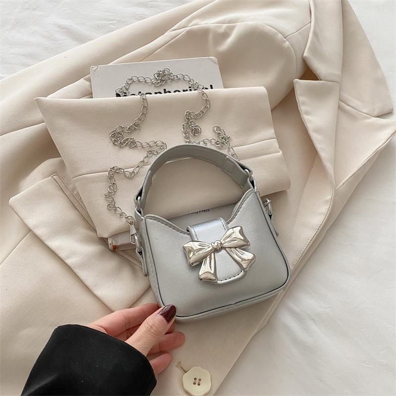 Niche bow handbag 2025 new spring and summer trend sweet and cool mini lipstick chain bag crossbody small bag women