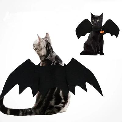 Moda Kedi Giysileri Yarasa Kanatları Komik Köpek Kostümü Yapay Kanat Evcil Hayvan Cosplay Malzemesi Cadılar Bayramı Noel Kedi Kostümü Evcil Hayvan Ürünleri