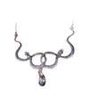 Wrapped Double Snake Necklace