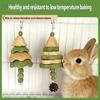 Timothy Alfalfa Pet Cage Enrichment Toy for Rabbits and Hamsters, Small Animal Hanging String for Daily Chew and Mental Stimulation