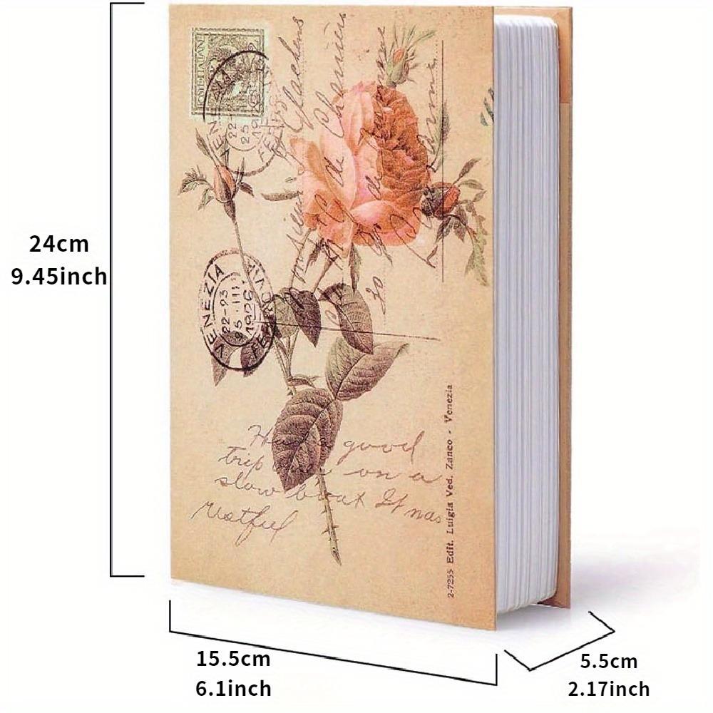 Retro Roos Code Ontwerp IJzeren Verdeelde Boekdoos Kluis met Combinatieslot, Verborgen Opbergdoos voor Kostbaarheden, Geheime Kluis in Woordenboekstijl