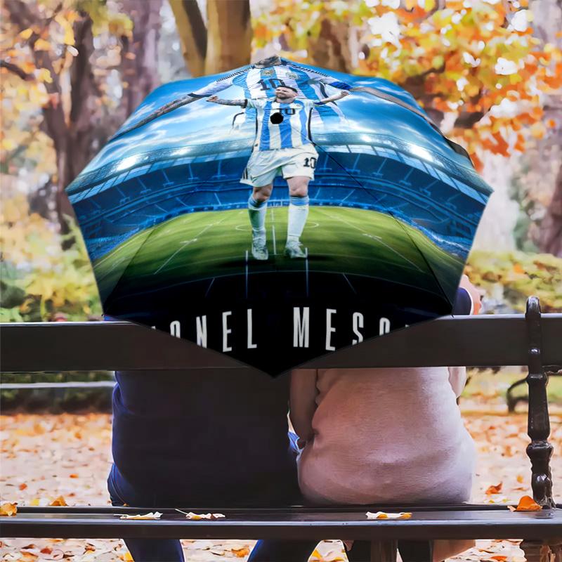 Lionel Messi: Legend Field Folding umbrella Portable Suitable for all seasons Sun umbrella Gift outdoor