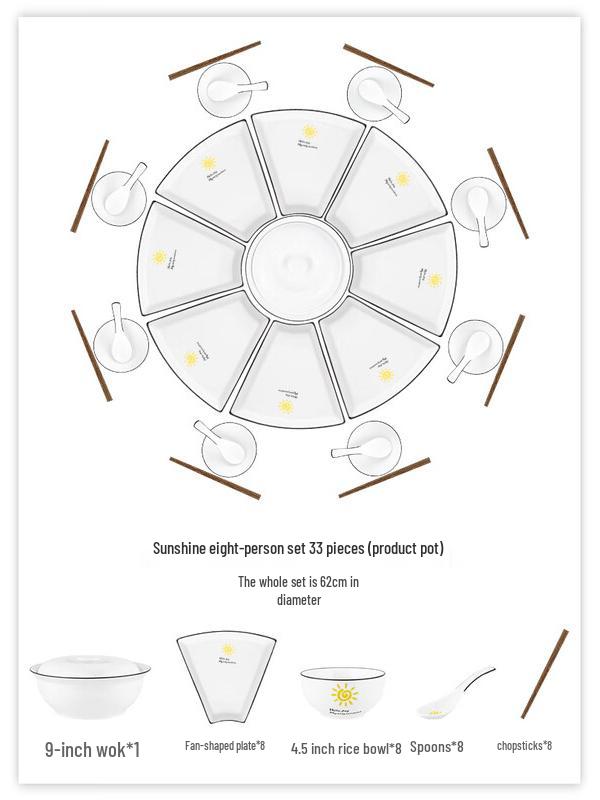 Nordic Enamel Dinnerware Set