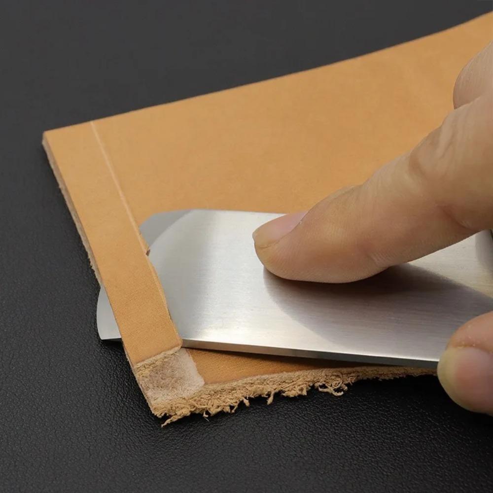 Flat Mouth Oblique Mouth Round Mouth Sandalwood Leather Leather Cutting DIY Cutting Trimming Leather Carving Thinning Knife