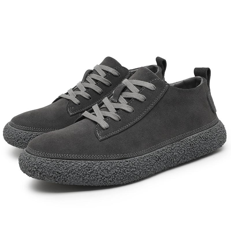 

Мужские туфли на толстой подошве, модное качество в стиле ретро, для вечеринок, отдыха на природе, деловых мероприятий, мужские прогулочные серые туфли со шнуровкой 44 серый