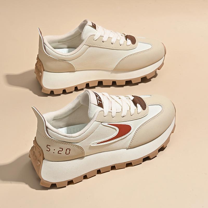 ins Korean version of Forrest Gump shoes women's 2025 autumn new student running sports shoes versatile thick-soled heightening dad shoes