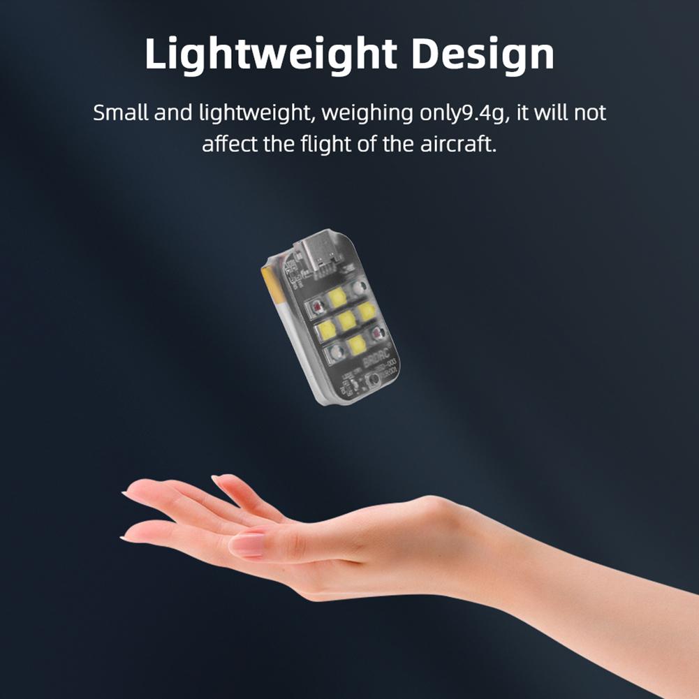Drone Strobe Light USB Rechargeable Night Flight Anti-collision Light 3 Modes Flash Indicator for DJI Avata 2/ Mini 3/4 Mavic 3
