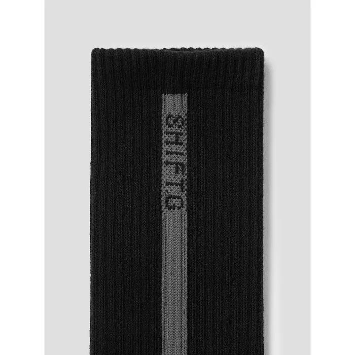 Back Logo Sporty Socks Black