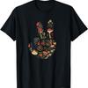 Natural Silhouette Forest Meadow Cottagecore Peace Sign Hand T-Shirt(22)