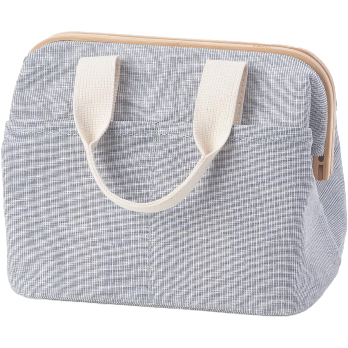 

GUDEE Uroki Cooler Bag, a small lunch bag with a clasp closure and wide gusset, perfect for keeping your lunch cool and insulated. Available in wood,