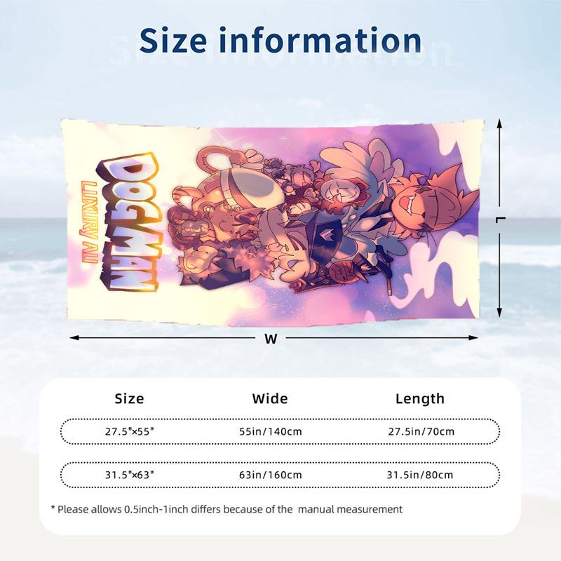 Dog Man Beach towels also serve as bath towels summer essential a musthave for the outdoors the beach and the pool