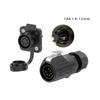 EW-LP20 Non-Welding Waterproof IP68 2 3 4 5 6 7 Pin Electric Connector Outdoor M20 Panel Mount AC DC Power Plug Socket
