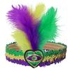Stage Performance Feather Headband Colorful Feather Headdress Feather Headpiece  Carnival Events