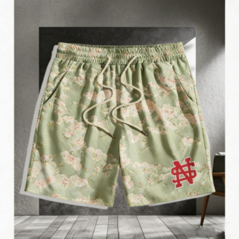 Europe America Summer Shorts Men's Street Fashion 3D Printed Men's and Women's Trendy Casual Outdoor Sports Shorts