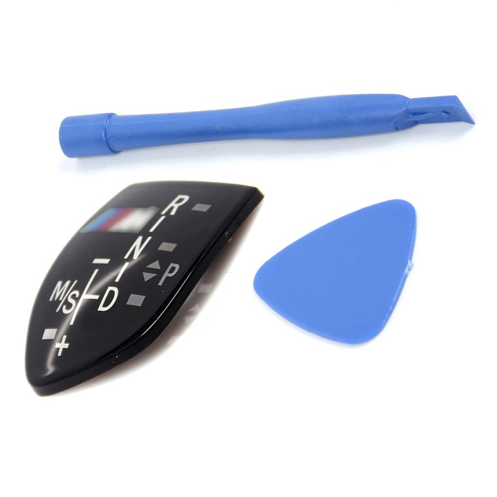 Car Shift Knob Panel Gear Button Cover Emblem M Performance Sticker For BMW X1 X3 X5 X6 M3 M5 F01 F10 F30 F35 F15 F16