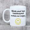 Black and Tan Coonhound I - cup with a dog, cheerful cup for a dog lover, personalized gift from the Art-Dog brand