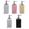 Soap Dispenser Bottle Elegant Marble Print Refillable Container For Cosmetics And Lotions Travel Friendly