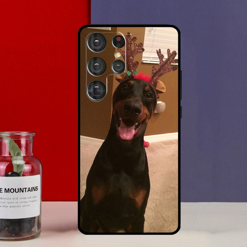 Animal Doberman Dog Funda Case For Samsung Galaxy S25 Ultra S9 S10 S20 S21 S22 Plus S23 Ultra S24 FE Phone Cover