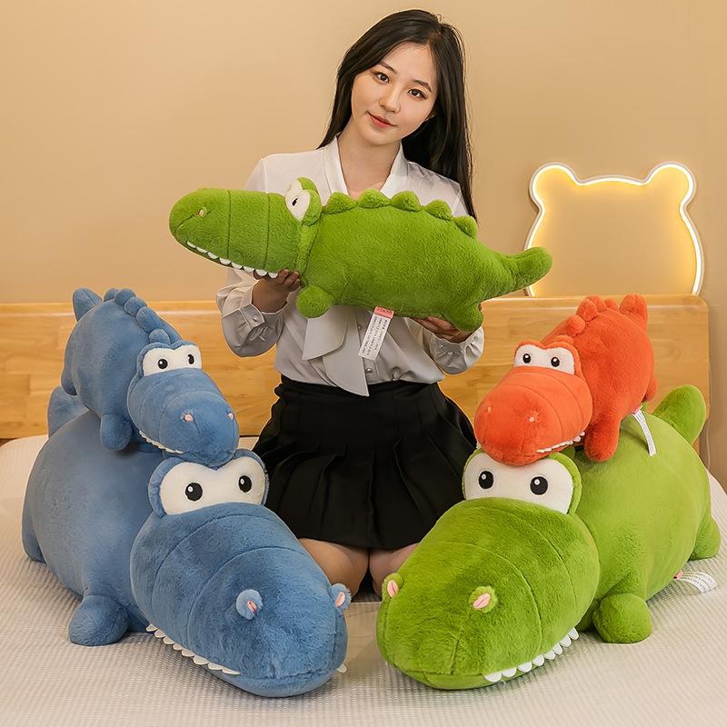 Jucărie de pluș Crocodil Pufos și Moale Stil Desene Animate Pernă Perfectă pentru Copii