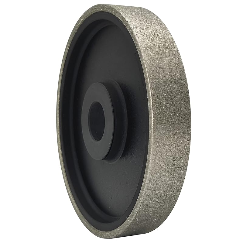 Diamond Lapidary Jewelry Grinding Wheel 6 Inch with 1 Inch Arbor Hole, Diamond Grinding Wheel for Gem, Marble, Granite, Glass, Ceramics, Cemented