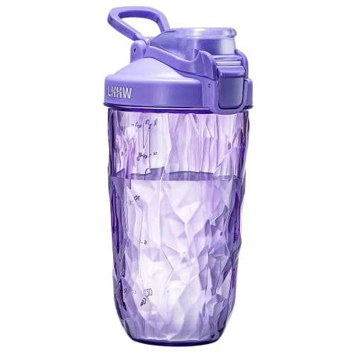 

LHHW Protein Shaker, BPA-Free, Tritan Finish, for Making Protein Shakes - 500ml, Max 600ml (Purple)