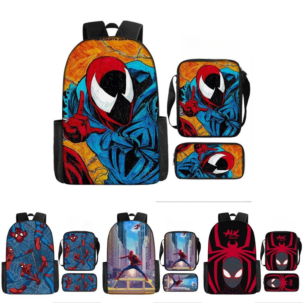 Child Printed Backpack Schoolbag Shoulder Bag Pencil Bag