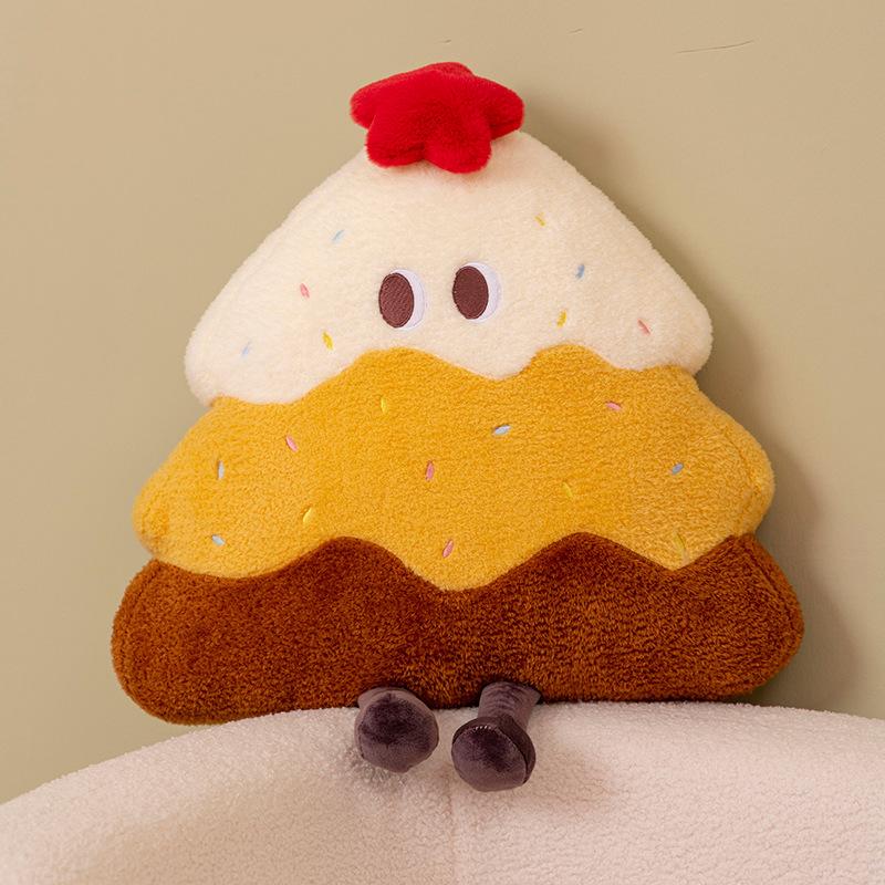 Girl Heart Soft Cake Tree Pillow Blanket Plush Toy Pine Tree Doll Girl Office Nap Blanket Rag Doll