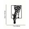 Minimalist Zebra Metal Wall Art Black White Animal Sculpture Farmhouse Home Decor Modern Wildlife Wall Hanging Living Room Office Unique Gift