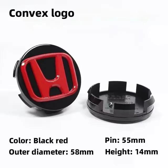 

4Pcs 58/69mm Car Wheel Center Hub Caps Decorative Cover For Honda Civic Fit Jazz Accord Pilot CRV Odyssey Passport City HRV XRV