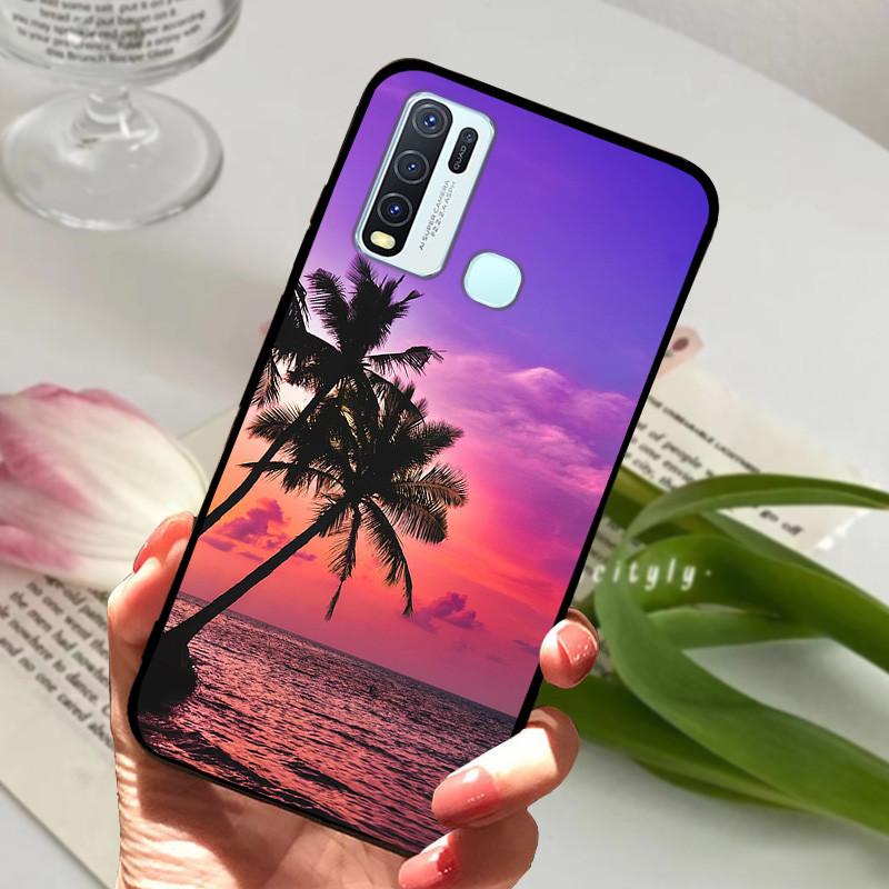 Pro Vivo Y30 1938 Y50 1935 Pouzdro zvířecí Silikonové Měkké TPU Zadní kryty Pro Vivo Y 30 50 Y30 2020 Pouzdro Ochranné Kreslené Funda