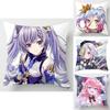Genshin Impact Cartoon Cushion Cover Soft Polyester Peachskin Pillow Case For Home Decor