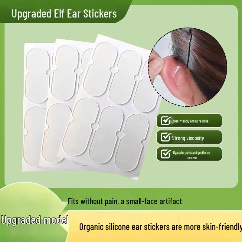 

Улучшенные наклейки для эльфийских ушей - 90 невидимых наклеек для придания формы стоячим ушам, идеально подходят для студентов колледжей и фотографии