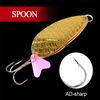 FTK 1PC 8 Colors Spoon Fishing Lure 25g/30g/35g With Treble Hook Bass CrankBait Spoon Crank Bait